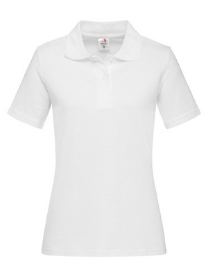 STEDMAN Damen Piqué Poloshirt Kurzarm ST3100 WHITE