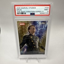 Marketplace image: 2025 Topps Chrome Marvel Studios Druig Superfractor 1/1 PSA 9