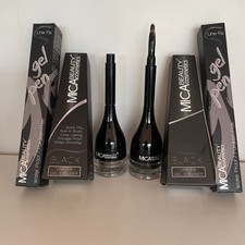 MICA Beauty Cosmetics Eyebrow liner x2  BLACK + 2 gift pen gel line fix