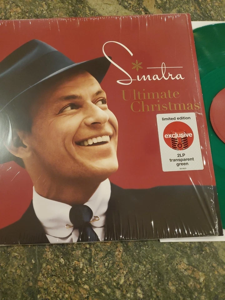 Frank Sinatra Ultimate Christmas Shrink Double Green LP Record Limited Edition  - Image 3 of 4