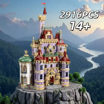 Princess Castle Building Blocks Set Beast Model Romantic Toy Christmas Gift MOC