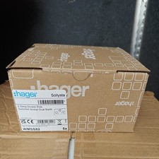 Pack Of 5 Hager Sollysta 13A Switched Double Socket - White (WMSS82)