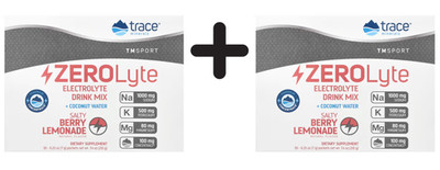 2 x Trace Minerals ZEROLyte, Salty Berry Lemonade - 30 (1.415,83 EUR/kg)