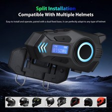 Motorcycle Helmet Bluetooth Headset Group for 10 Riders Intercom 500m Interphone