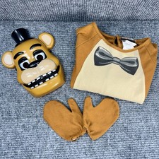 Five Nights At Freddy's Fazbear Costume Youth Kids Medium Rubies Mask Gloves