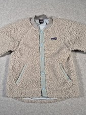 Patagonia Jacket Kids Medium 10 Gray Retro-X Fleece Bomber Jacket