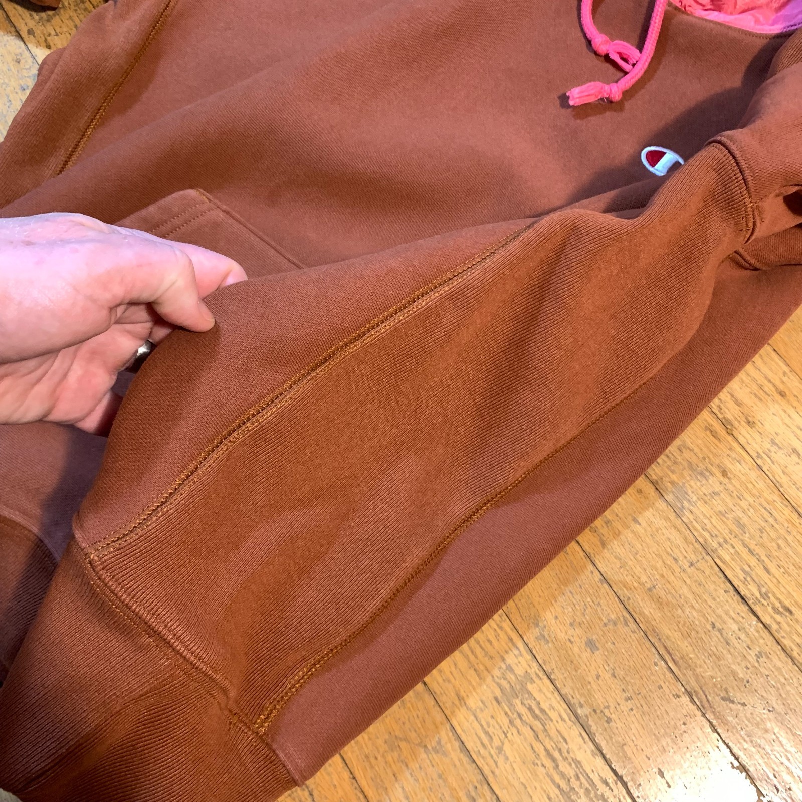 Champion Reverse Weave Large Pullover Hoodie Nylo… - image 8