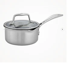 ZWILLING Clad CFX 1 qt, Non-stick, Stainless Steel Ceramic Saucepan