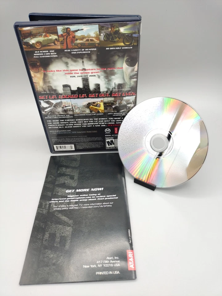 Driver: Parallel Lines (Sony PlayStation 2, 2006) PS2 Complete CIB TESTED!🇨🇦 - Image 2 of 2