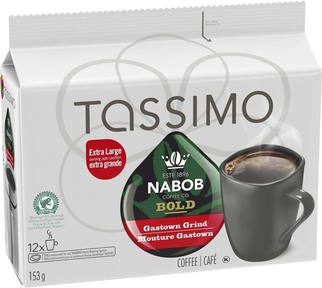 TASSIMO Nabob Bold Gastown Grind Coffee 