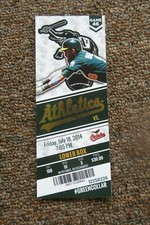 OAKLAND ATHLETICS VS ORIOLES 7/18/2014 FULL TICKET ~ JOSH DONALDSON (WALKOFF HR)