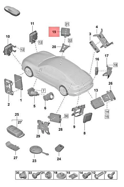 Genuine PORSCHE Panamera 971 Control Unit 958035620M | eBay 