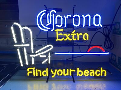 New Corona Extra Find Your Beach Neon Light Sign 20