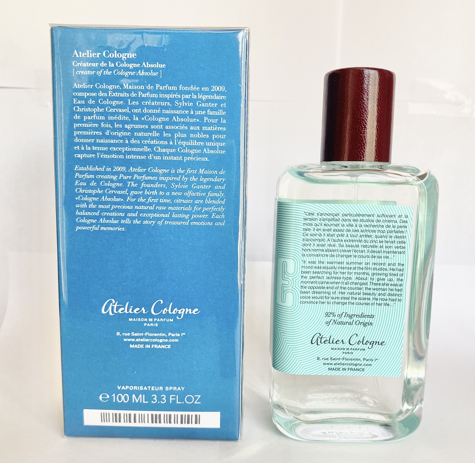 Atelier Cologne Clementine California  EDP Unisex Spray 3.3 oz (new in box)