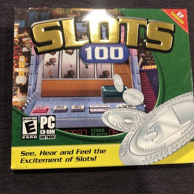 Slots 100 PC CD-Rom 2000 Windows 98 XP vegas style slot casino machine game