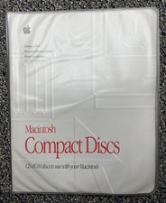 Vintage Macintosh 1994 CD-ROM Compact Discs Folder with 5 Discs