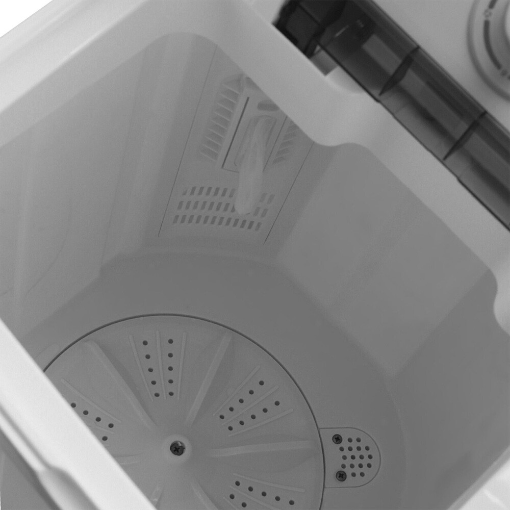 UK 7.5kg Portable Washing Machine Compact Mini Twin Tub Laundry Spin