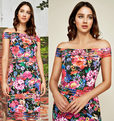 Tadashi Shoji フラワープリントドレス US 6 s-l400.jpg