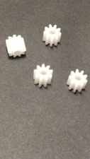4ea Press on Plastic 9T Pinion 2MM Bore Fits most 1/32 cars Special READ