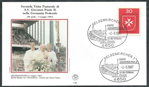1987 VATICAN VOYAGES OF THE POPE GERMANY GELSENKIRCHEN - SV