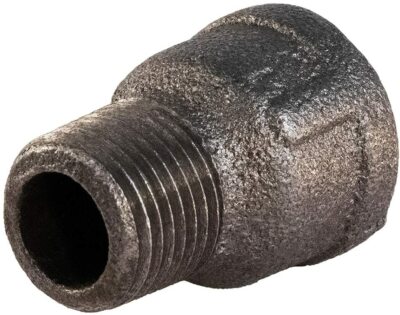 Black Malleable Iron Extension Piece For 150 LB with Female Threads