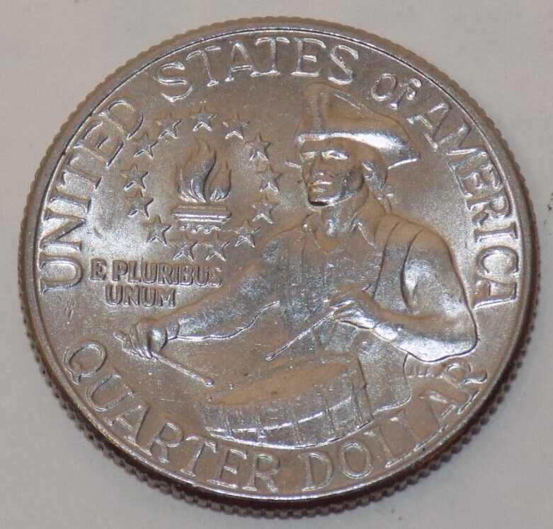US 17761976 D Bicentennial Quarter With Mint Mark, 25 Cent Circulated