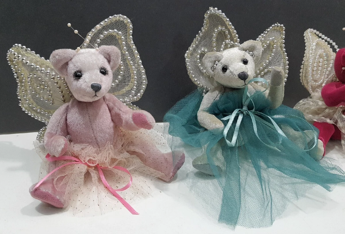 Lot 4 Vintage handmade jointed Bears VALERIE Keeler ballerinas with wings |  eBay