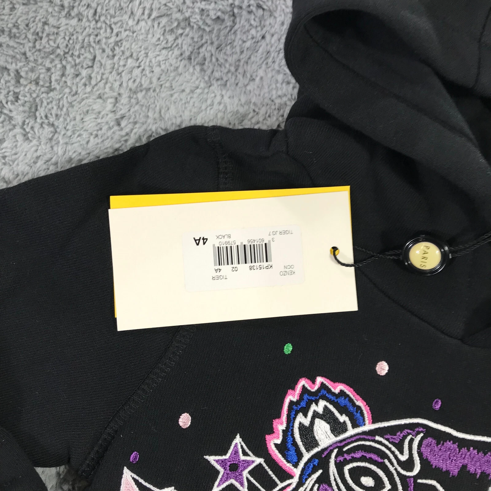 Maglione Kenzo bambino bambina 4 felpe con cappuccio ricamato grafica tigre