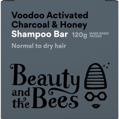 Voodoo 100% Natural Black Charcoal Shampoo Minty Fresh Bar Dandruff Coconut
