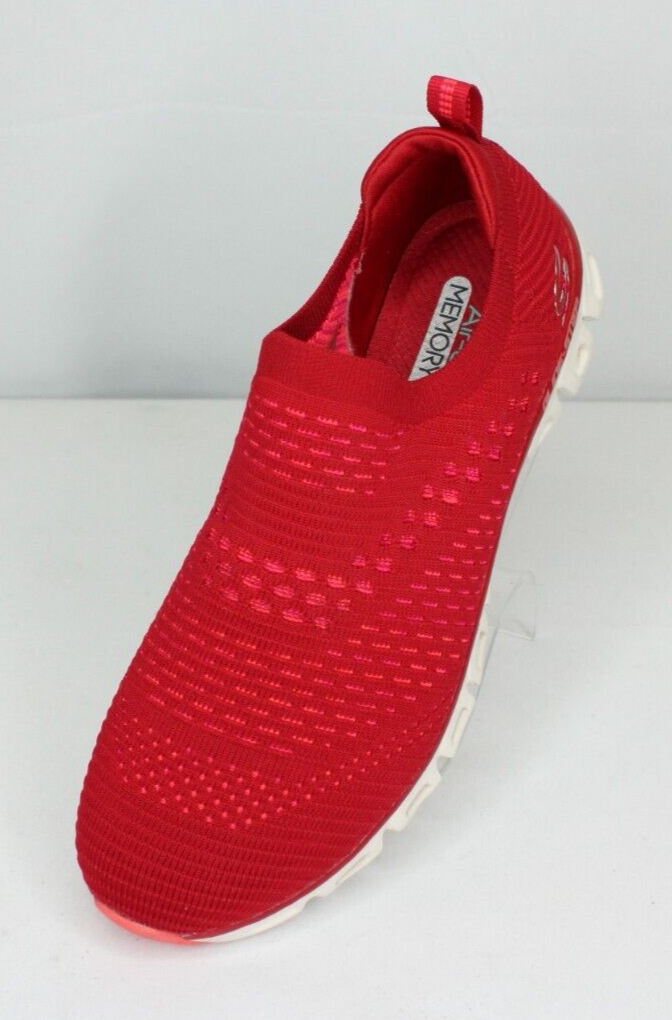 SAOLA Skechers Glide Step 104121 scarpe sneaker donna 9 tessuto rosso elasticizzato memory foam