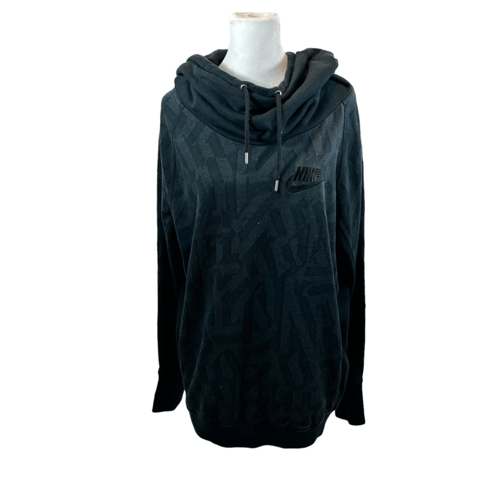 Ladies Nike Dri-Fit Jacquard Rally Cowl Neck Hoodie Size Ladies Nike Dri-Fit Jacquard Rally Cowl Neck Hoodie Size
