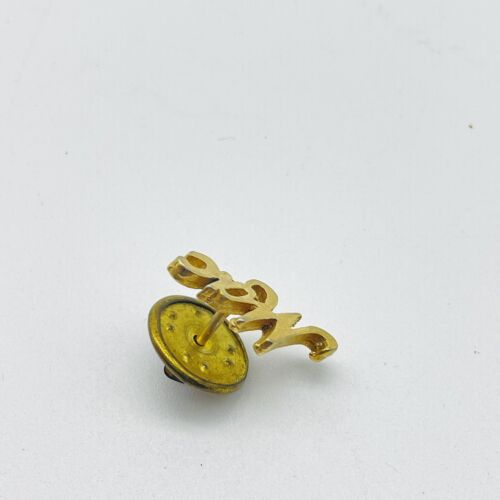 Script Mac Lapel Pin Gold Tone Tiny Tie Tack Classic Career Everyday Workwear - Picture 3 of 6