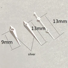 13mm Silver Trim Arrow Shape Watch Hand Set for Ronda 515 Quartz Movement
