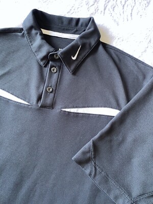 Nike Team Mens Short Sleeve Polo Shirt Black Size Medium Nike