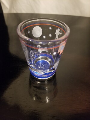 SHOT GLASS NATIONAL MUSEUM NAVEL AVIATION 2 1/2'' SOUVENIR MAN CAVE
