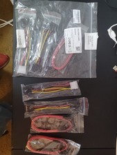 Mini SAS Cable SATA Data Cable 15Pin Sata Power Extender Cable Kit
