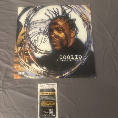 COOLIO It Takes A Thief SIGNED Autographed Vinyl JSA Certified