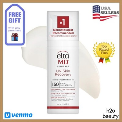 Elta MD UV Skin Recovery SPF 50 Face Sunscreen 1.7oz EXP 05/27 NEW IN BOX FAST