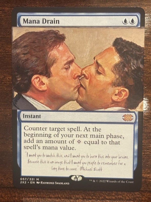 MtG Magic the Gathering Mana Drain The Office Alter