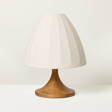 Wood Trumpeted Table Lamp - Hearth & Hand wit...