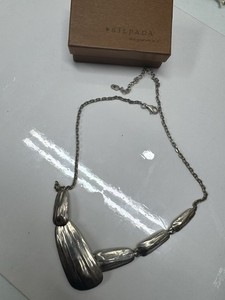 Silpada Sterling Silver Textured Highlands Modern Link Necklace N2920 NEW