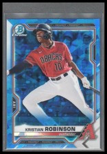 2021 Bowman Chrome Sapphire Edition #BCP-158 Kristian Robinson Prospects