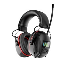 Hearing Protection AM FM Radio Headphones with 2000mAh Rechargeable Battery, ...