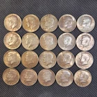 Lot of 20 Silver Kennedy Half Dollars (1965-70) 40% Silver (20 Halves) (1 Roll)