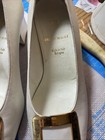 VINTAGE — BRUNO MAGLI WHITE BLOCK HEELS — SIZE 37 1/2 — photo 9
