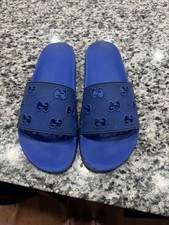 GUCCI 780296 Blue Rubber‎ Men\'s GG Sandals, sz Gucci 7 Gucci | Shoes | Gucci 78296 Blue Rubber Mens Gg Sandals Sz  main image 3
