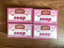4 Pack Gefen All Purpose Kosher Soap Kosher For  4 Oz. Each Bar