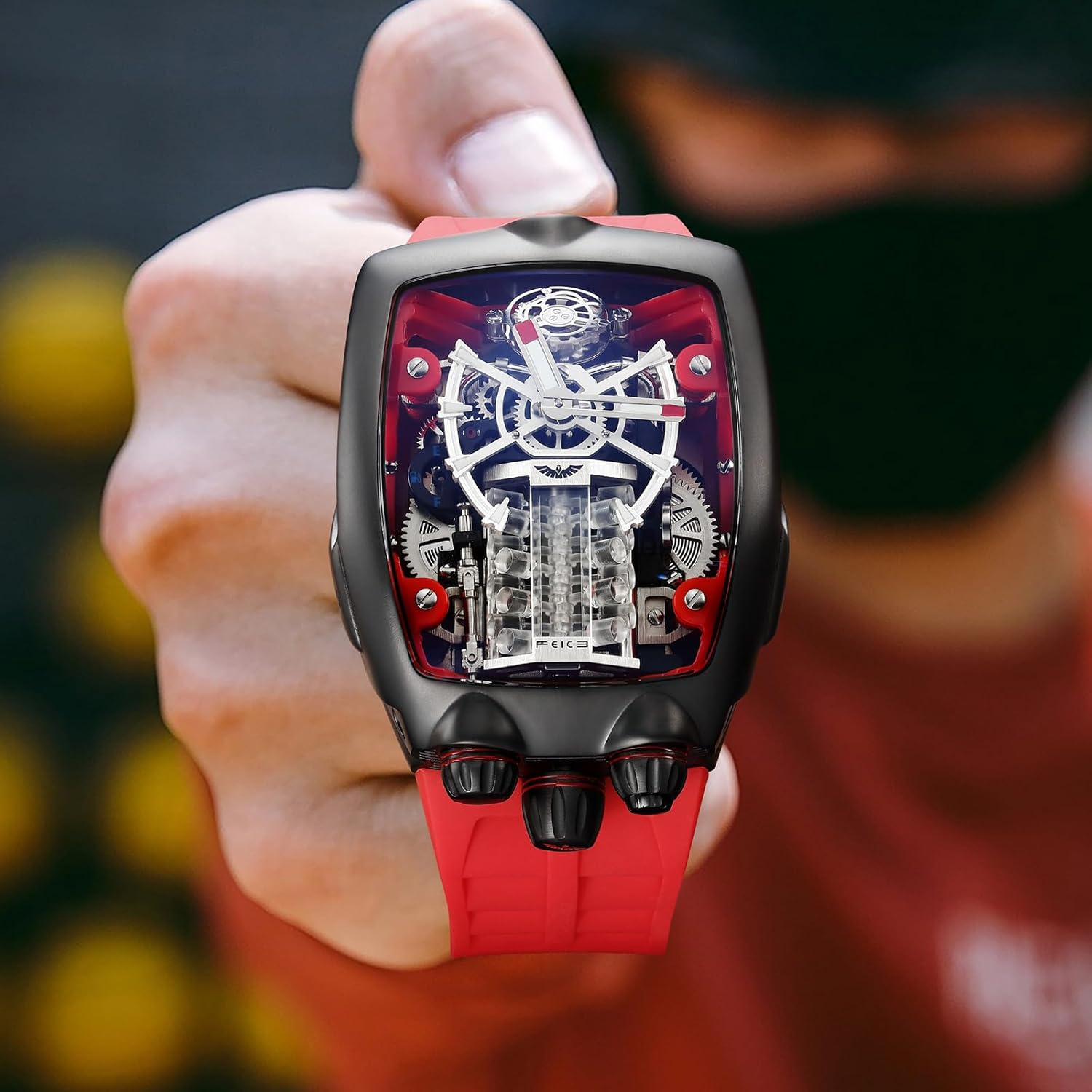 Fm666 Frame Men's Waterproof Skeleton Tourbillon Watch - Supercar Inspired FM666 | eBay