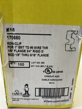 Caddy K16 170680 Kon-Clip  1 EMT to #8 Wire T...