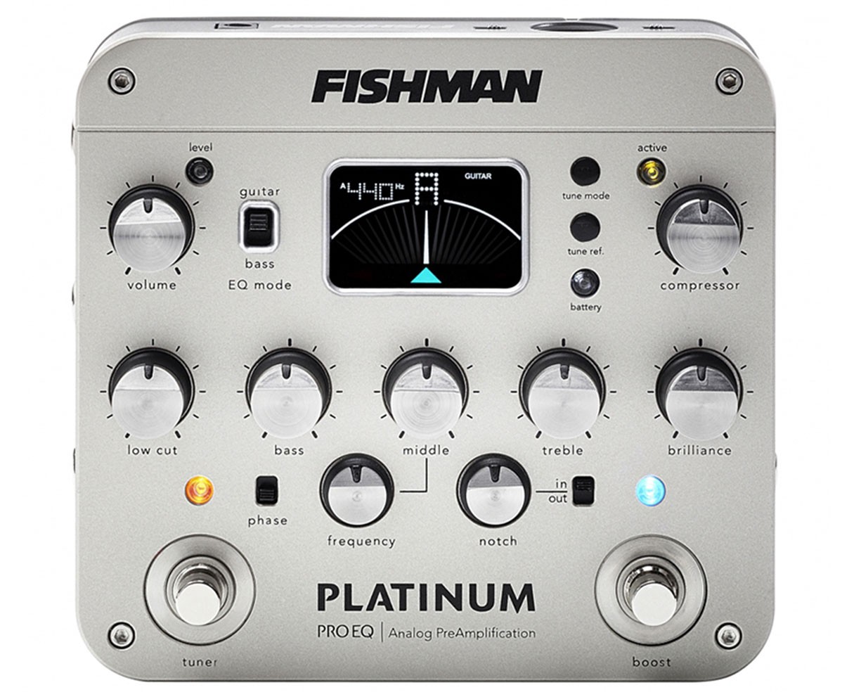 Fishman Platinum Pro EQ/DI Analog Preamp Pedal - Open Box